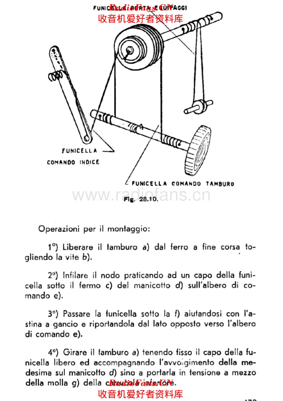 Radiomarelli 9A95 Tuning cord 电路原理图.pdf_第1页