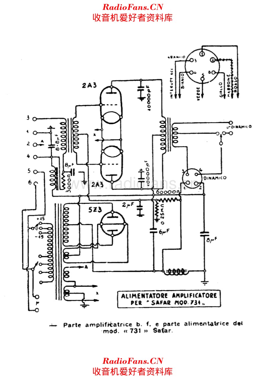 SAFAR 731 LF and power supply 电路原理图.pdf_第1页