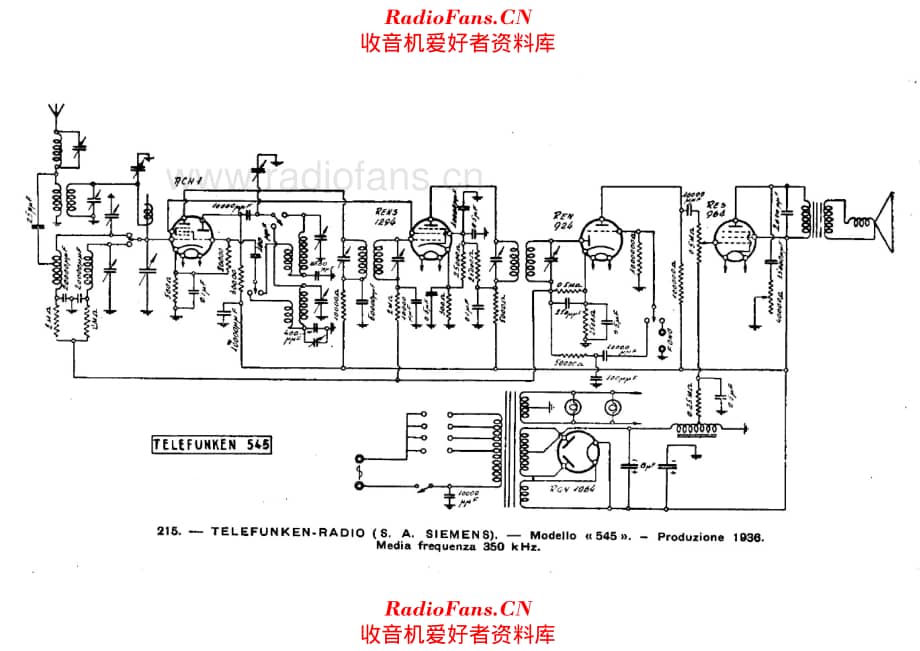 Siemens Telefunken 545 电路原理图.pdf_第1页