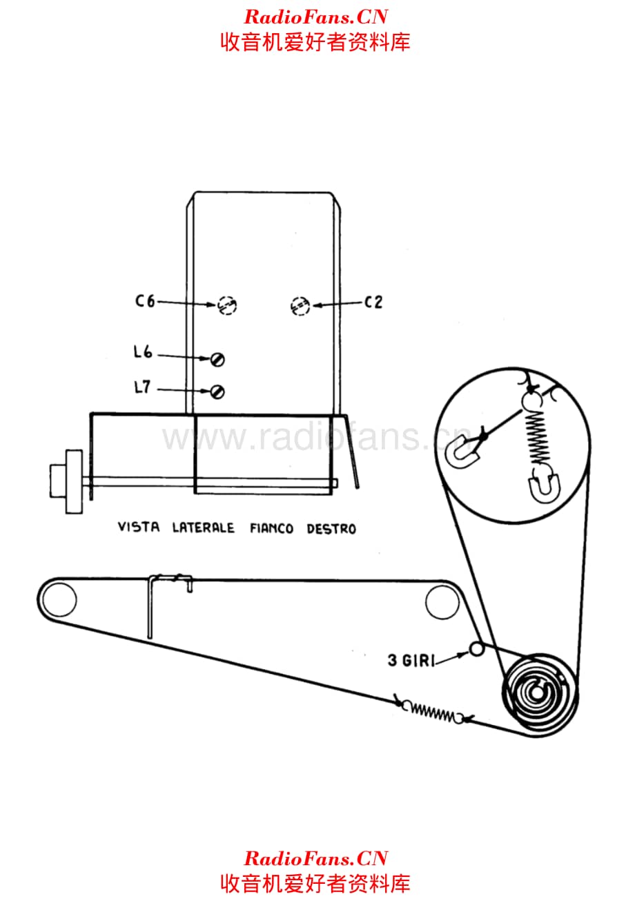 Radiomarelli RD123 tuning cord 电路原理图.pdf_第1页