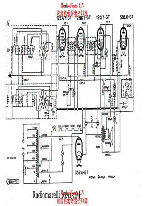 Radiomarelli 10A151M 电路原理图.pdf