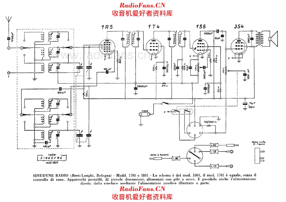 Sinudyne 1701 1801 电路原理图.pdf_第1页