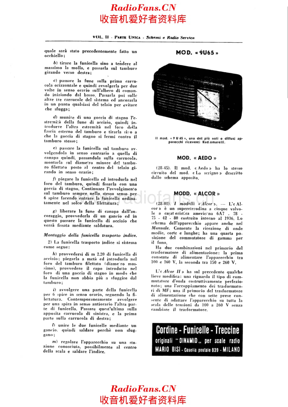 Radiomarelli 8A28 alignment III 电路原理图.pdf_第1页