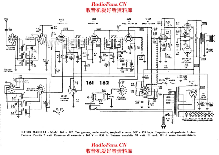 Radiomarelli 161 162 电路原理图.pdf_第1页