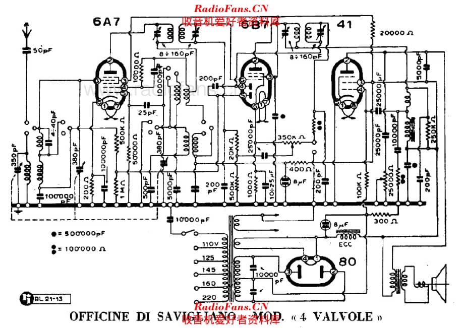 Savigliano 4 Valvole 电路原理图.pdf_第1页