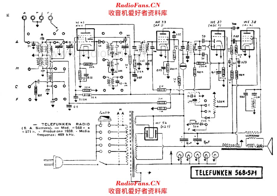 Siemens Telefunken 568 571 alternate 电路原理图.pdf_第1页