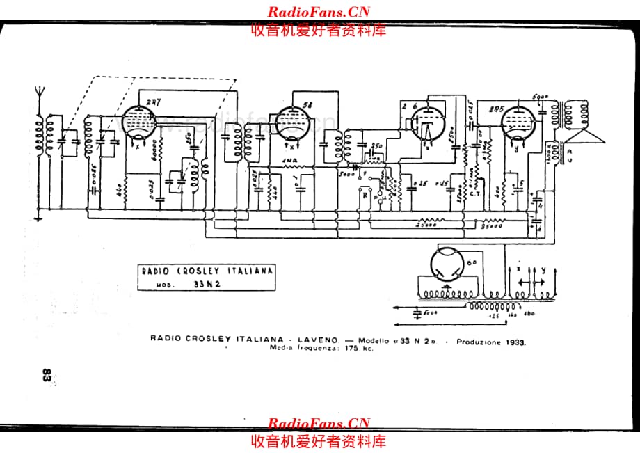 Siare Crosley C-33N2 电路原理图.pdf_第1页
