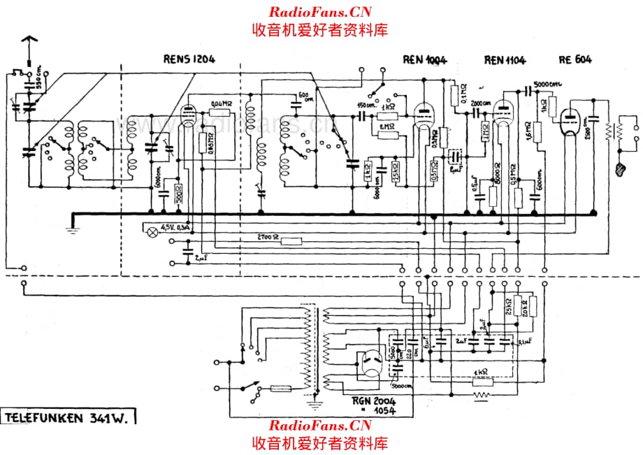 Telefunken 341W 电路原理图.pdf_第1页
