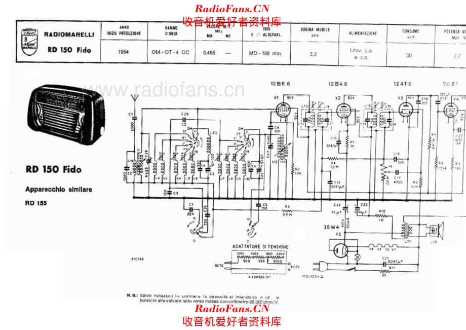 Radiomarelli RD150 电路原理图.pdf_第1页