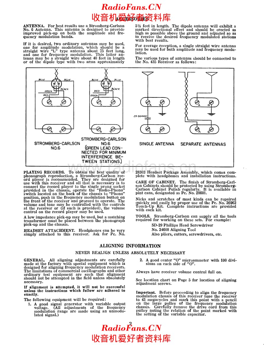 Stromberg Carlson 435 service manual 电路原理图.pdf_第2页