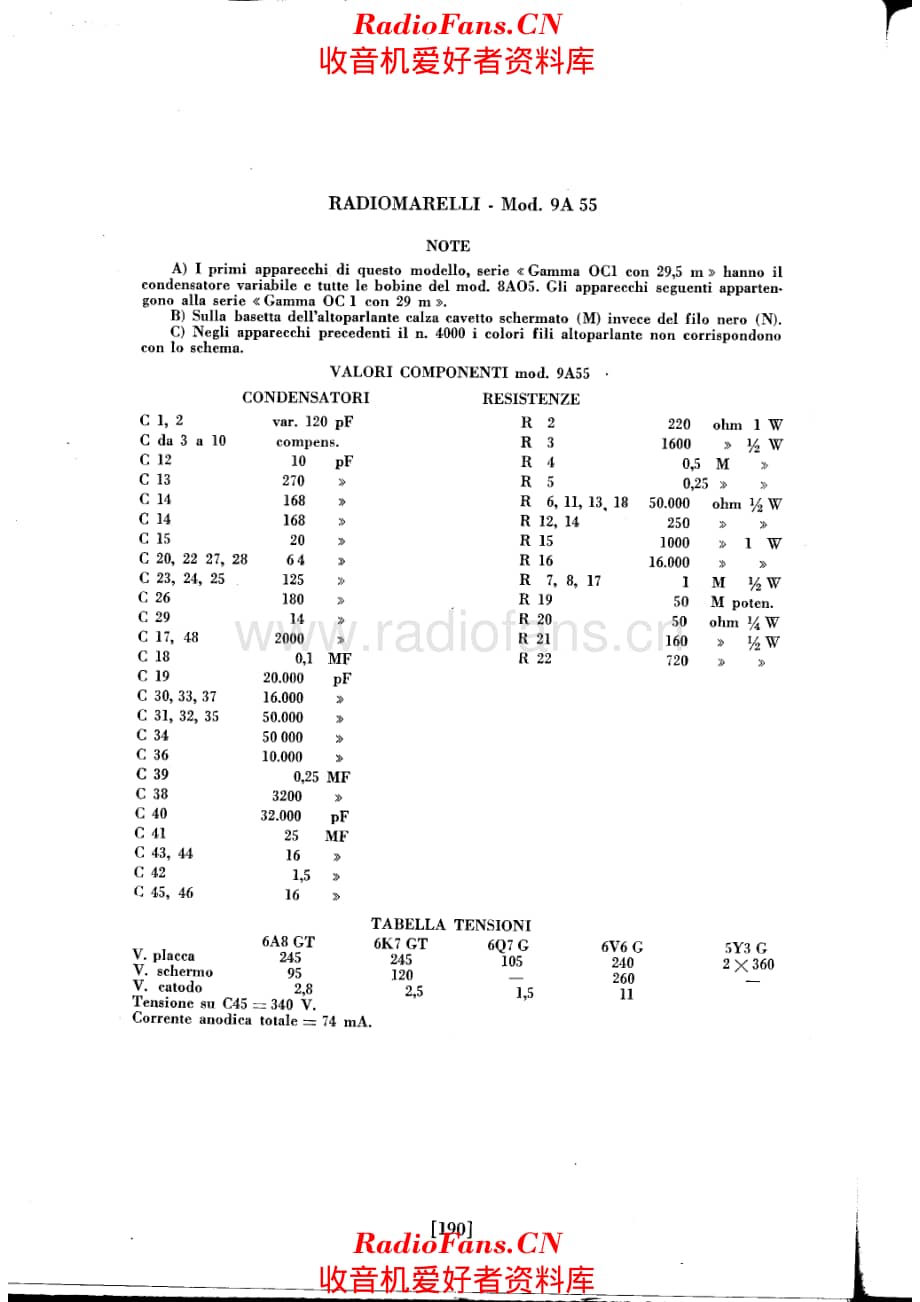 Radiomarelli 9A55_Note 电路原理图.pdf_第1页