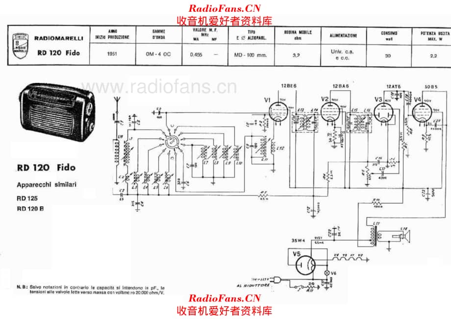 Radiomarelli RD120 Fido 电路原理图.pdf_第1页