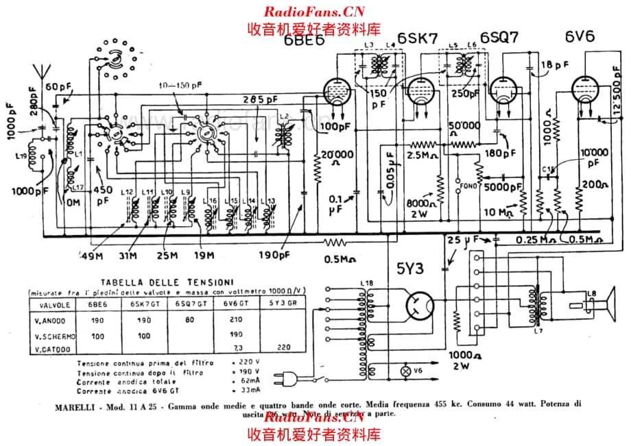 Radiomarelli 11A25_2 电路原理图.pdf_第1页