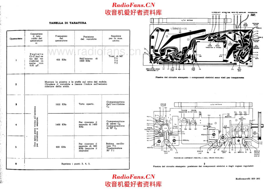 Radiomarelli RD302 alignment 电路原理图.pdf_第1页