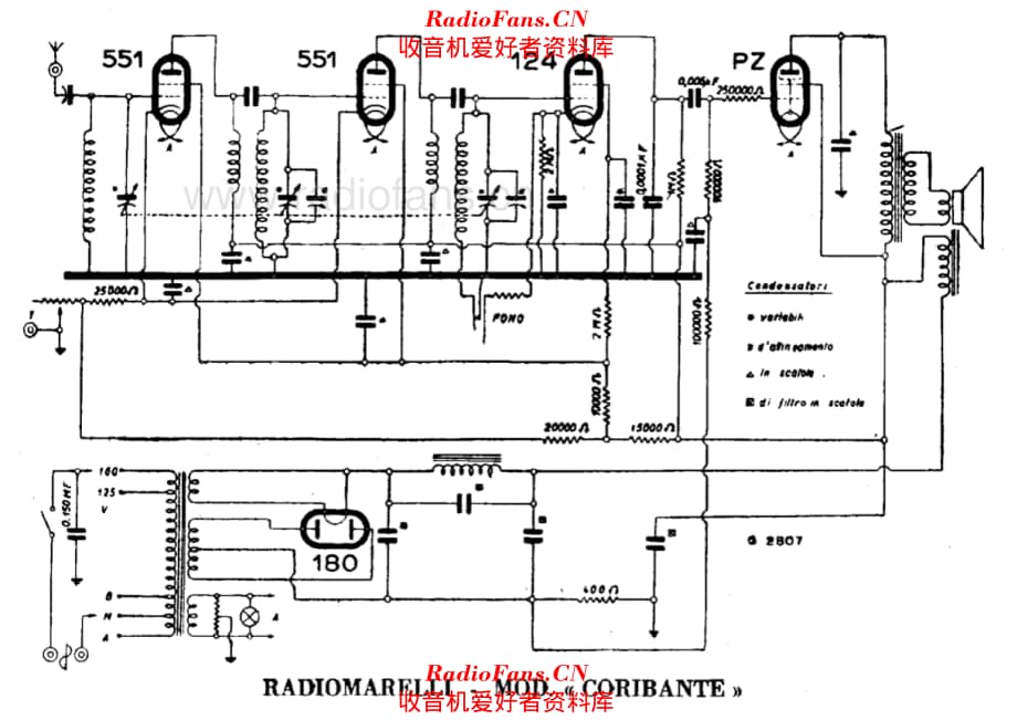 Radiomarelli Coribante alternate 电路原理图.pdf_第1页