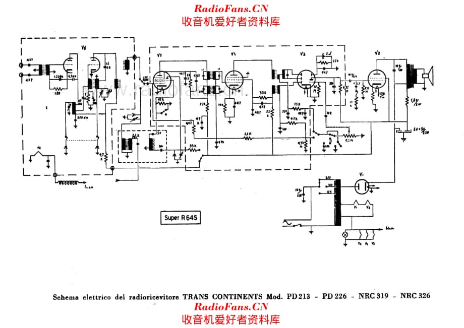 Prandoni PD213 PD226 NRC319 NRC326 电路原理图.pdf_第1页