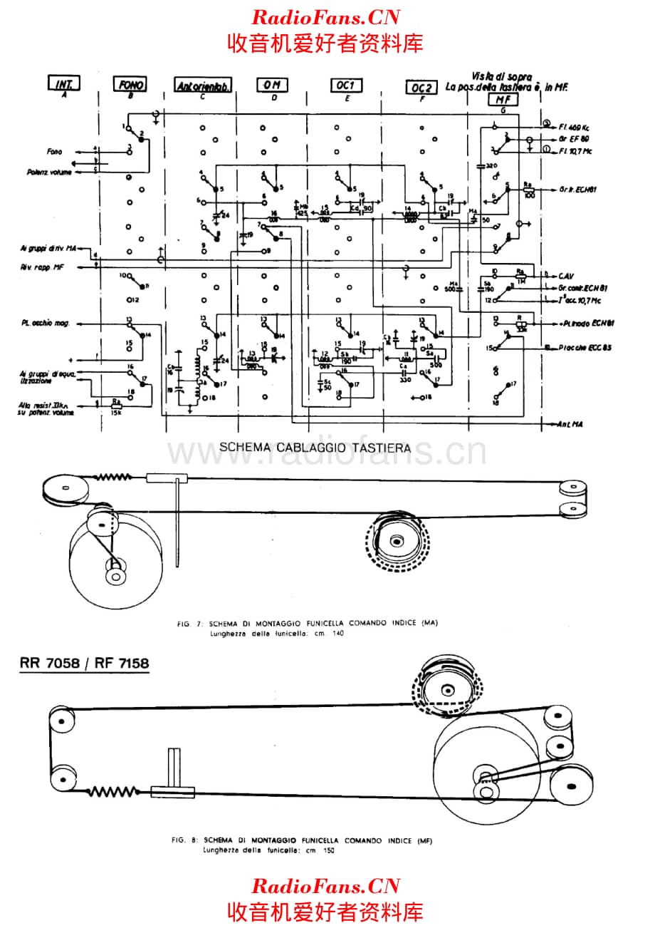 Siemens RR7058 RF7158 tuning cord and keyboard 电路原理图.pdf_第1页