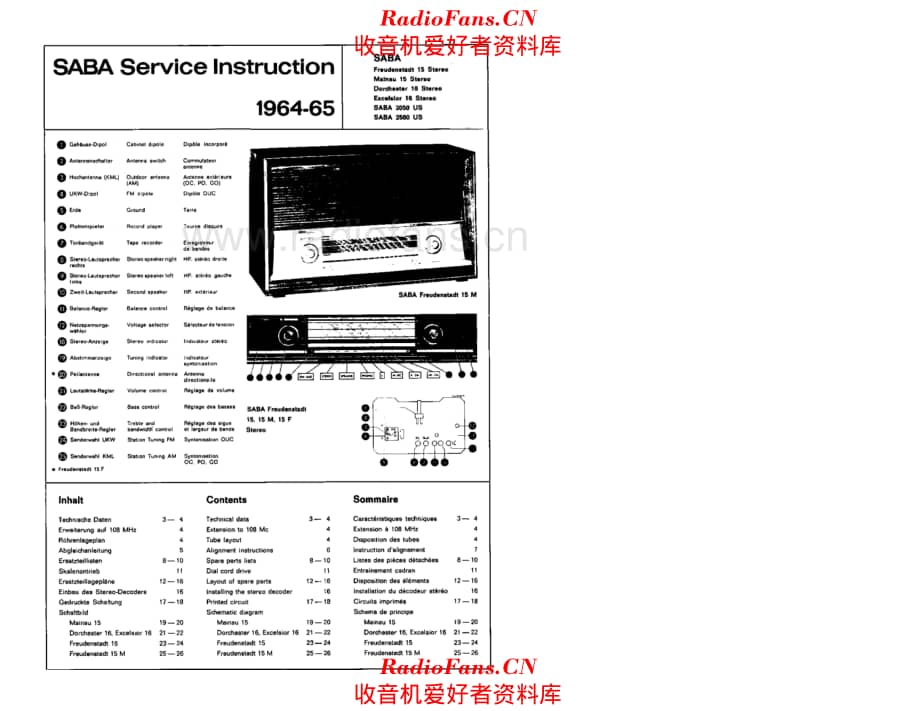 Saba Freudenstadt 15 电路原理图.pdf_第1页