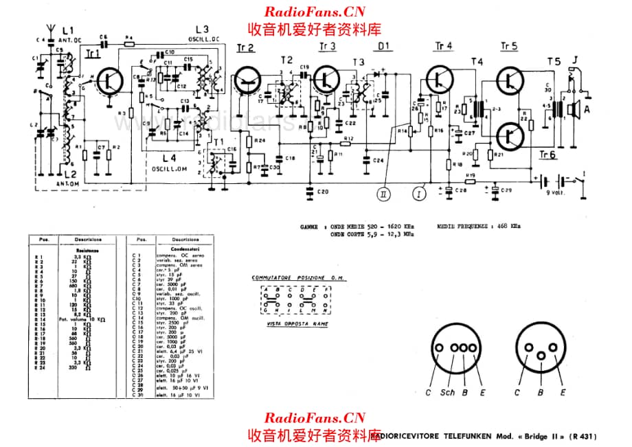 Telefunken Bridge II R431 电路原理图.pdf_第1页