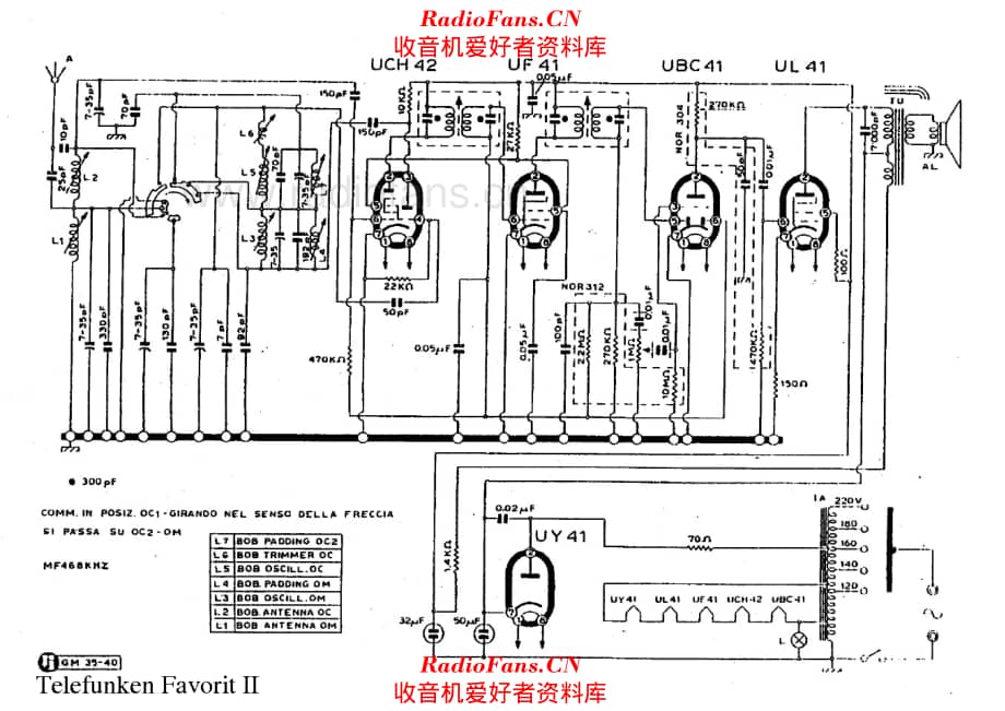 Telefunken Favorit II 电路原理图.pdf_第1页