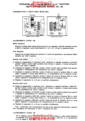 Radiomarelli RD168 alignment 电路原理图.pdf
