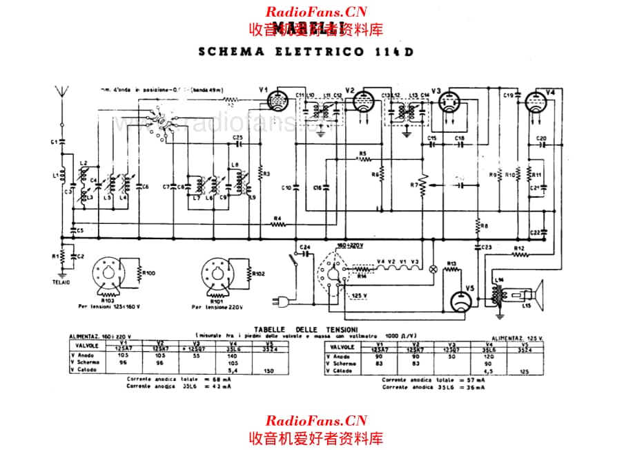 Radiomarelli 114D alternate 电路原理图.pdf_第1页