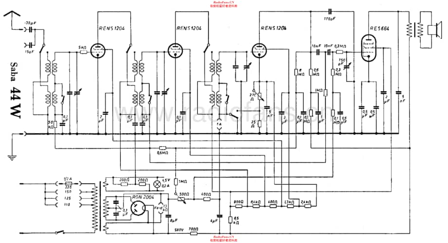 Saba 44W 电路原理图.pdf_第1页