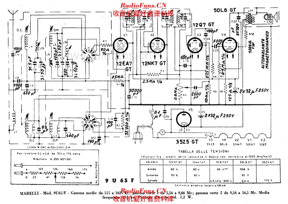 Radiomarelli 9U65F alternate 电路原理图.pdf_第1页