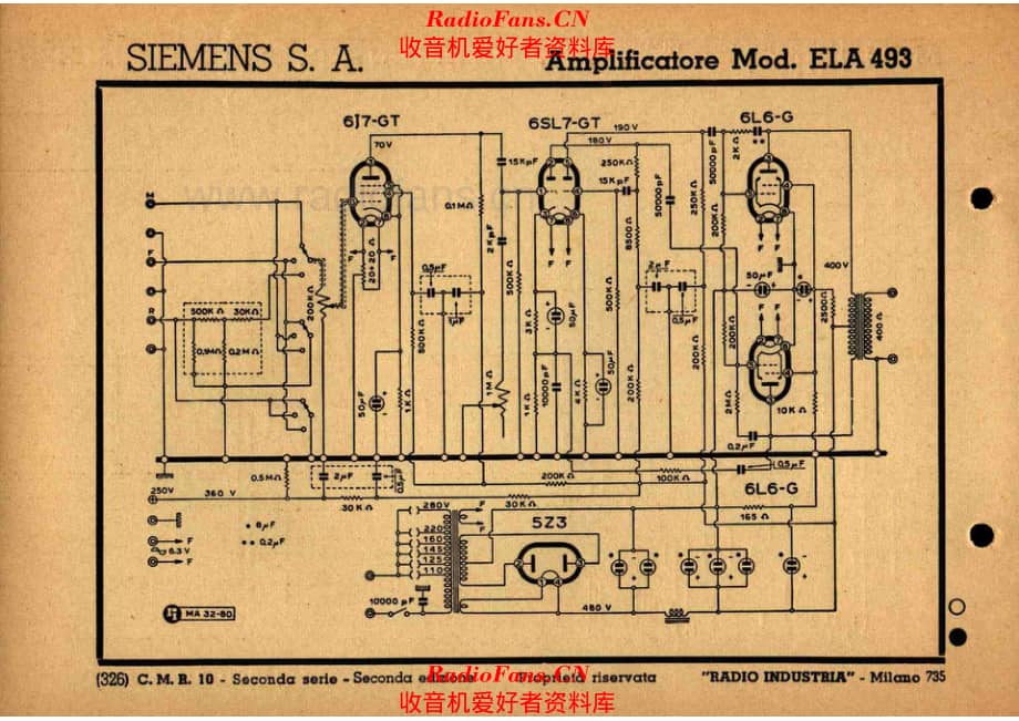 Siemens Amp_ELA493 电路原理图.pdf_第1页