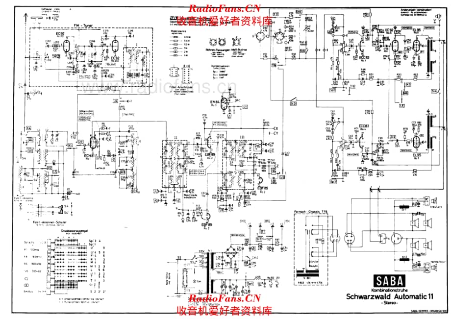 Saba Schwarzwald Automatic 11 电路原理图.pdf_第1页