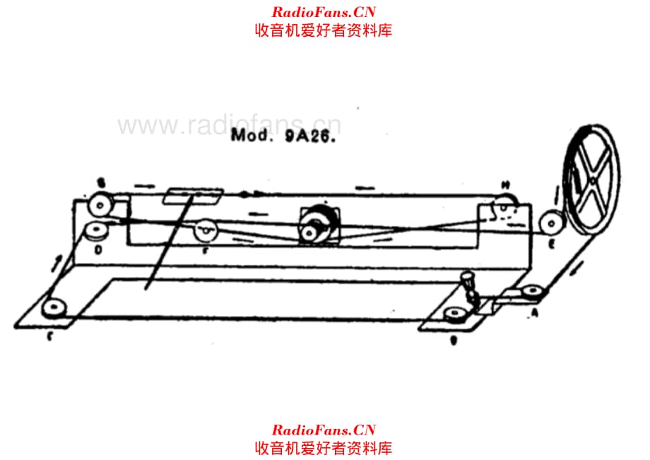 Radiomarelli 9A26 tuning cord 电路原理图.pdf_第1页