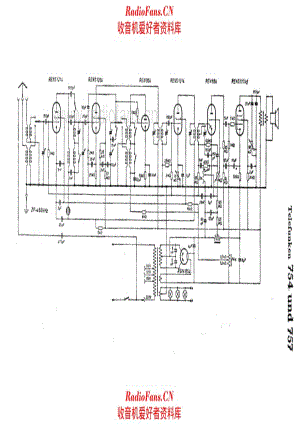 Siemens Telefunken 754 757 alternate 电路原理图.pdf