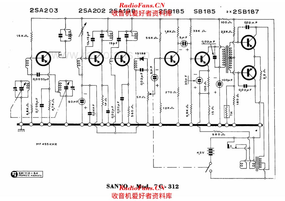 Sanyo 7C-312 电路原理图.pdf_第1页