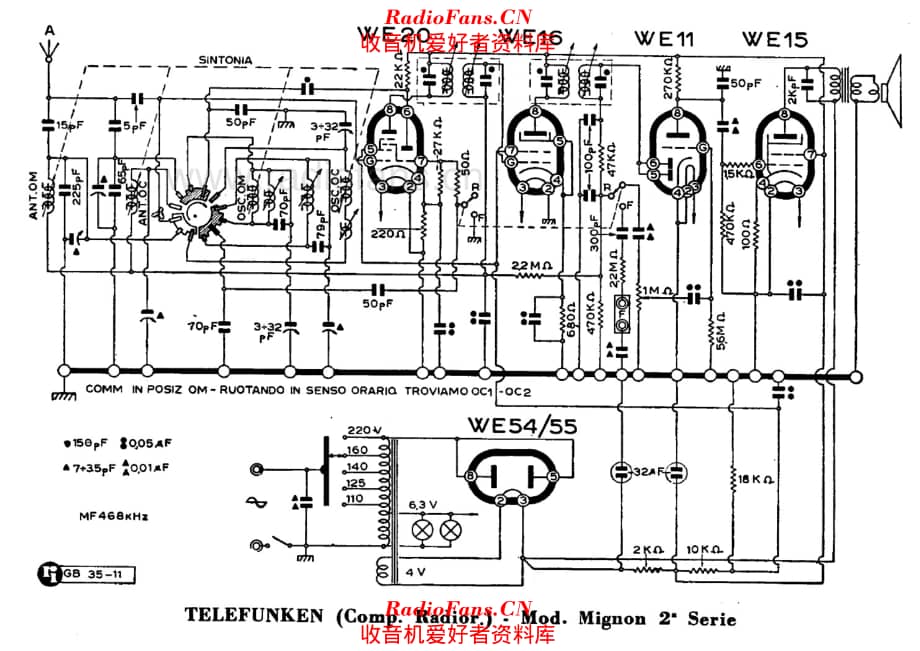 Telefunken Mignon II series 电路原理图.pdf_第1页