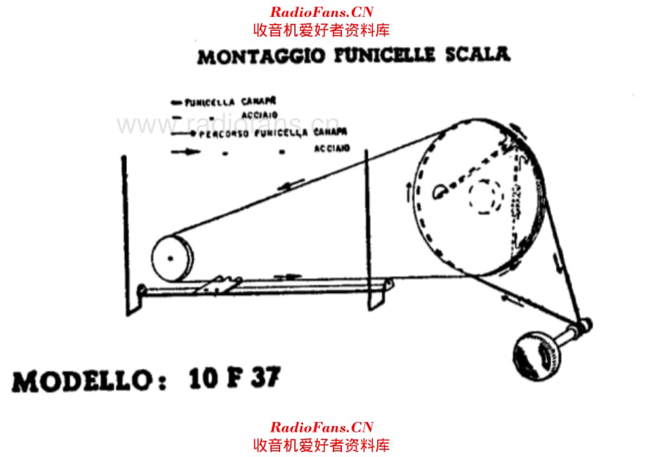 Radiomarelli 10F37D Tuning cord 电路原理图.pdf_第1页