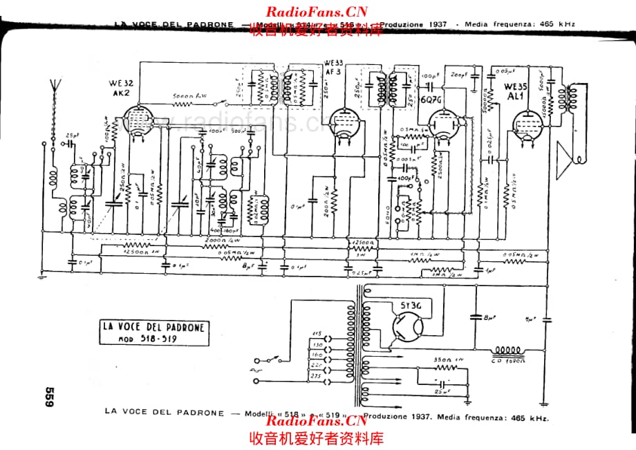 Voce del padrone 518_519 电路原理图.pdf_第1页