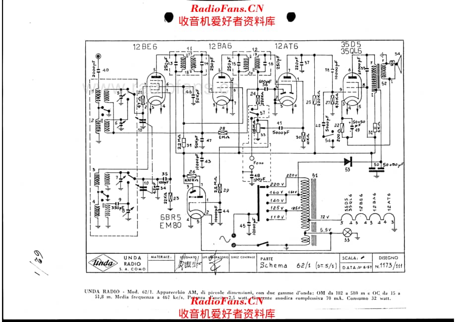 Unda Radio 62-1 电路原理图.pdf_第1页