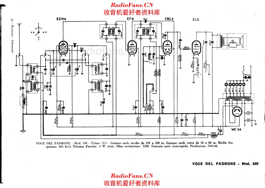 Voce del padrone 580-Telaio 79-1 电路原理图.pdf_第1页