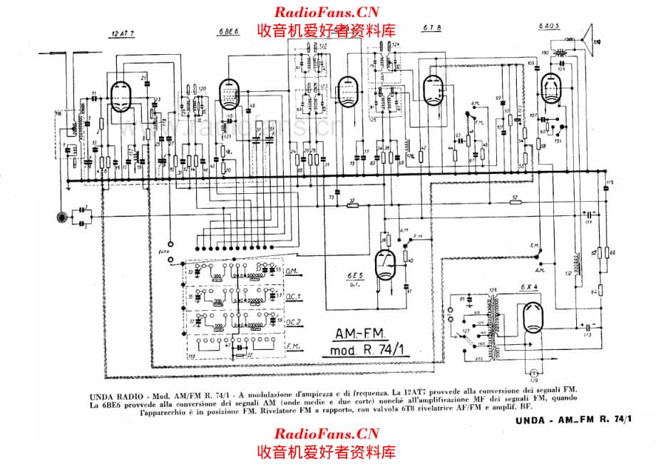 Unda AM FM R74-1 电路原理图.pdf_第1页