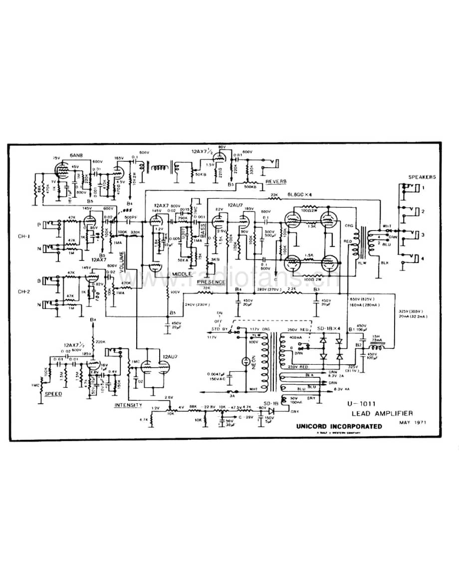 Univox U-1011 电路原理图.pdf_第1页