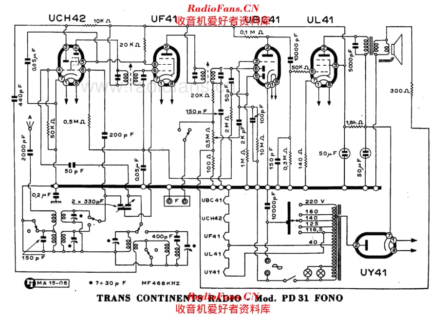 Trans Continents Radio PD31 Fono_2 电路原理图.pdf_第1页