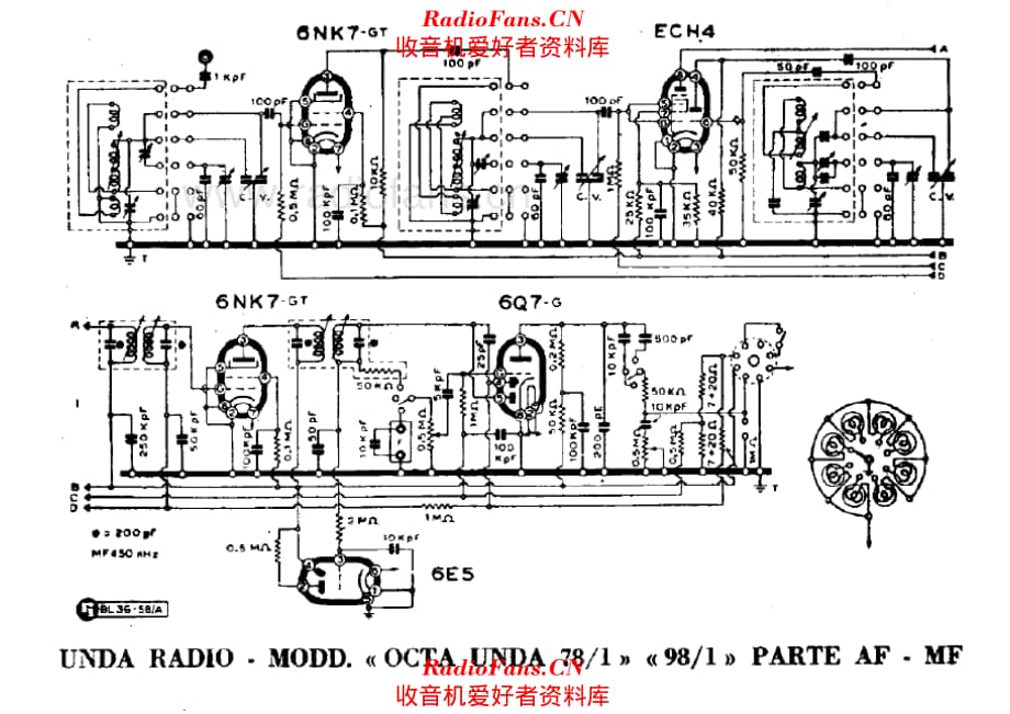 Unda Octa Unda 78-1 98-1 RF and IF sections 电路原理图.pdf_第1页