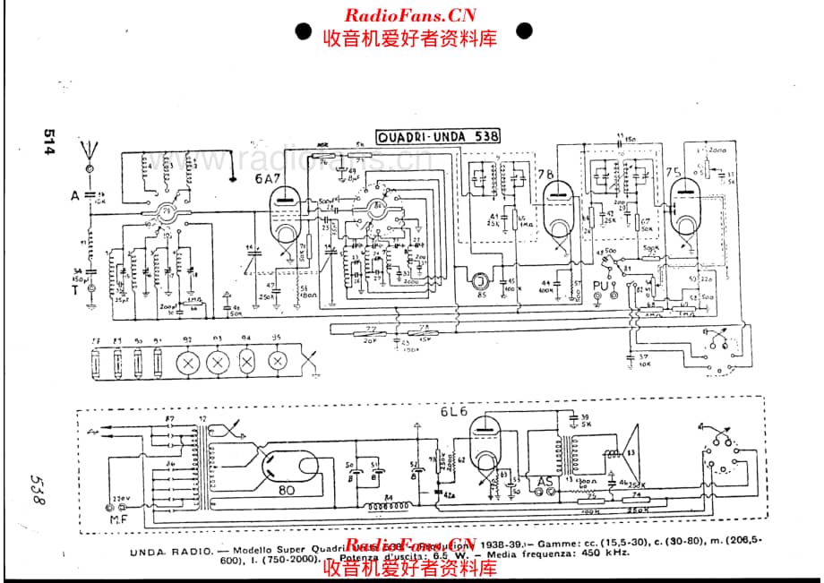 Unda Radio QU-538 电路原理图.pdf_第1页