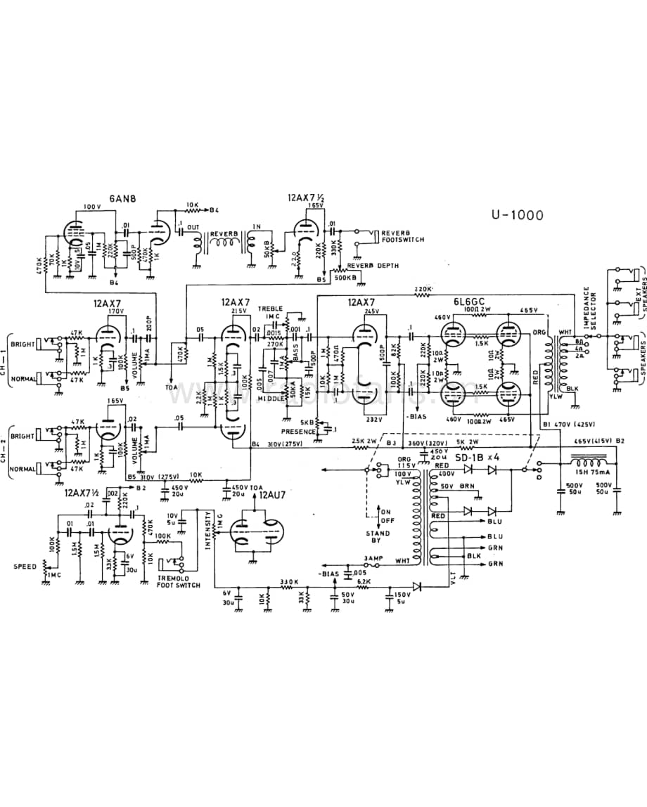 Univox U-1000 电路原理图.pdf_第1页