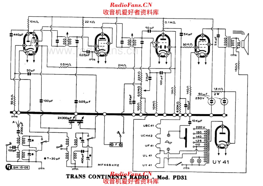 Trans Continents Radio PD31 电路原理图.pdf_第1页