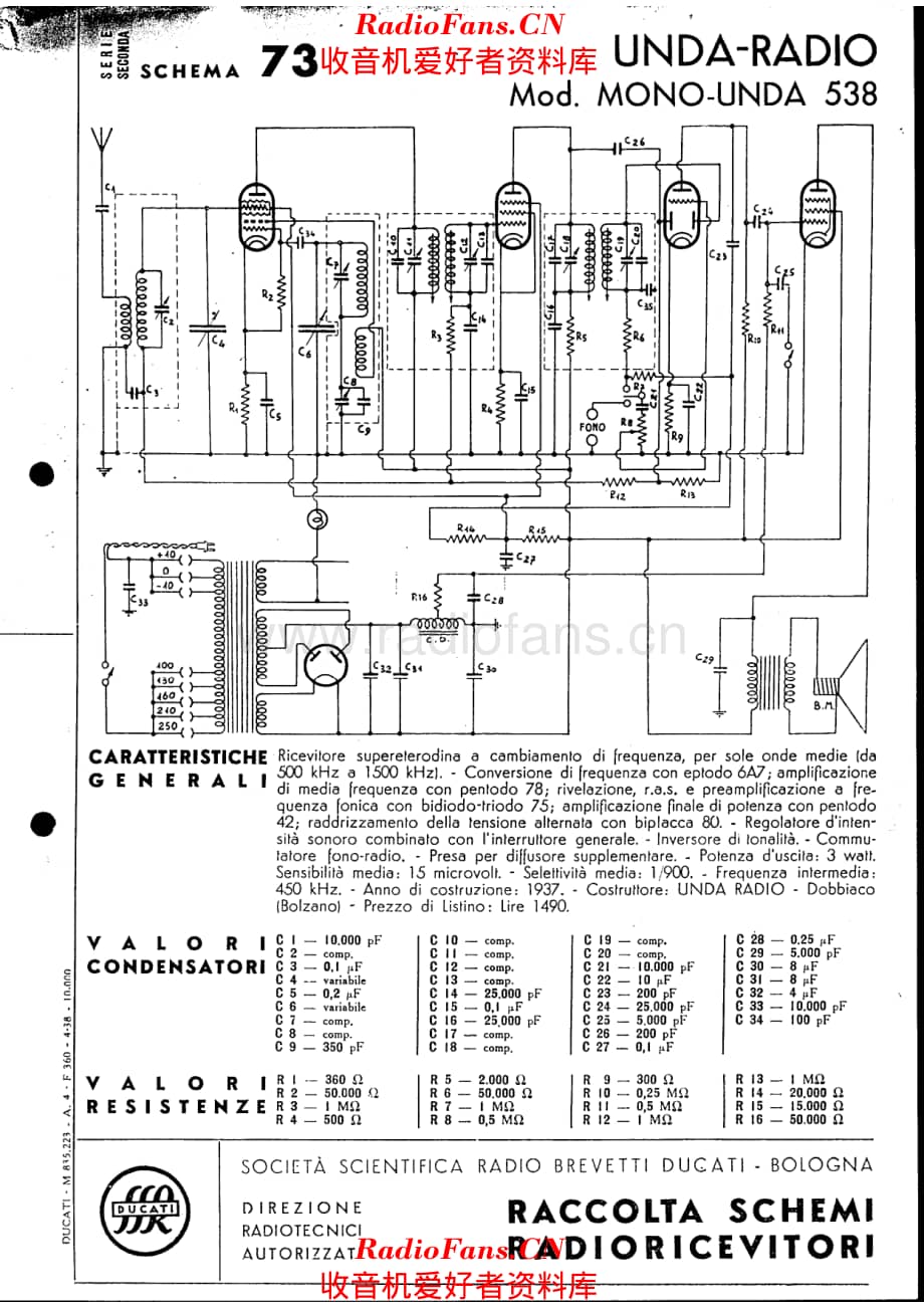 Unda Radio MU-538 电路原理图.pdf_第1页