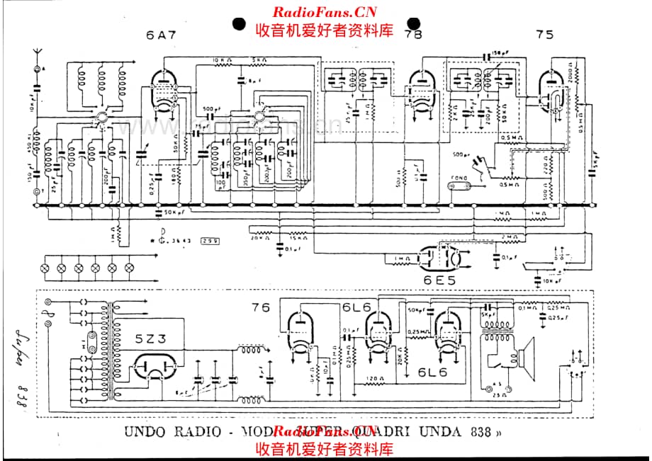 Unda Radio QU-838 电路原理图.pdf_第1页