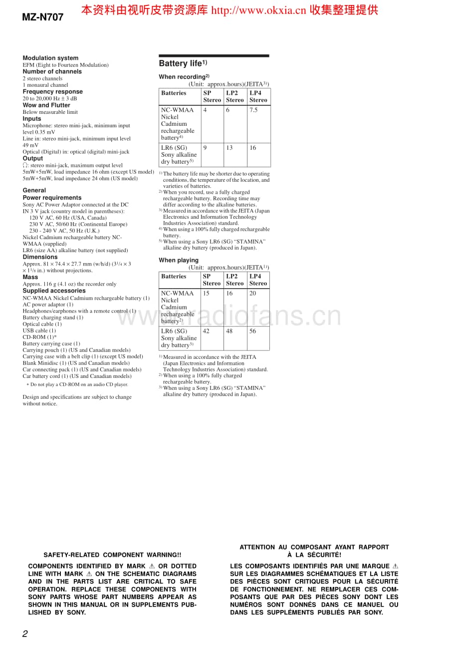 SONY MZ-N707电路原理图 .pdf_第2页