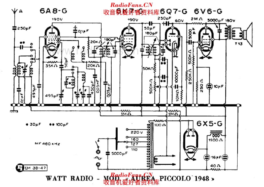 Watt Radio Aurea Piccolo 电路原理图.pdf_第1页