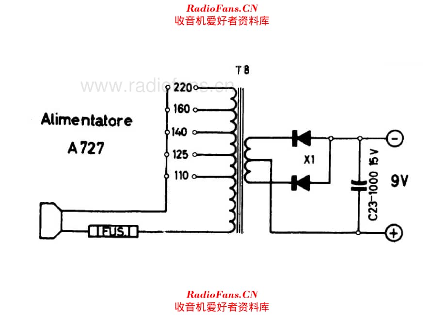 Voxson 762 power supply unit 电路原理图.pdf_第1页